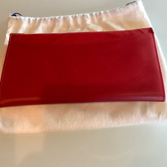 Peruzzi from Florence Italy Red Leather Wallet on Chain WOC - Picture 16 of 16